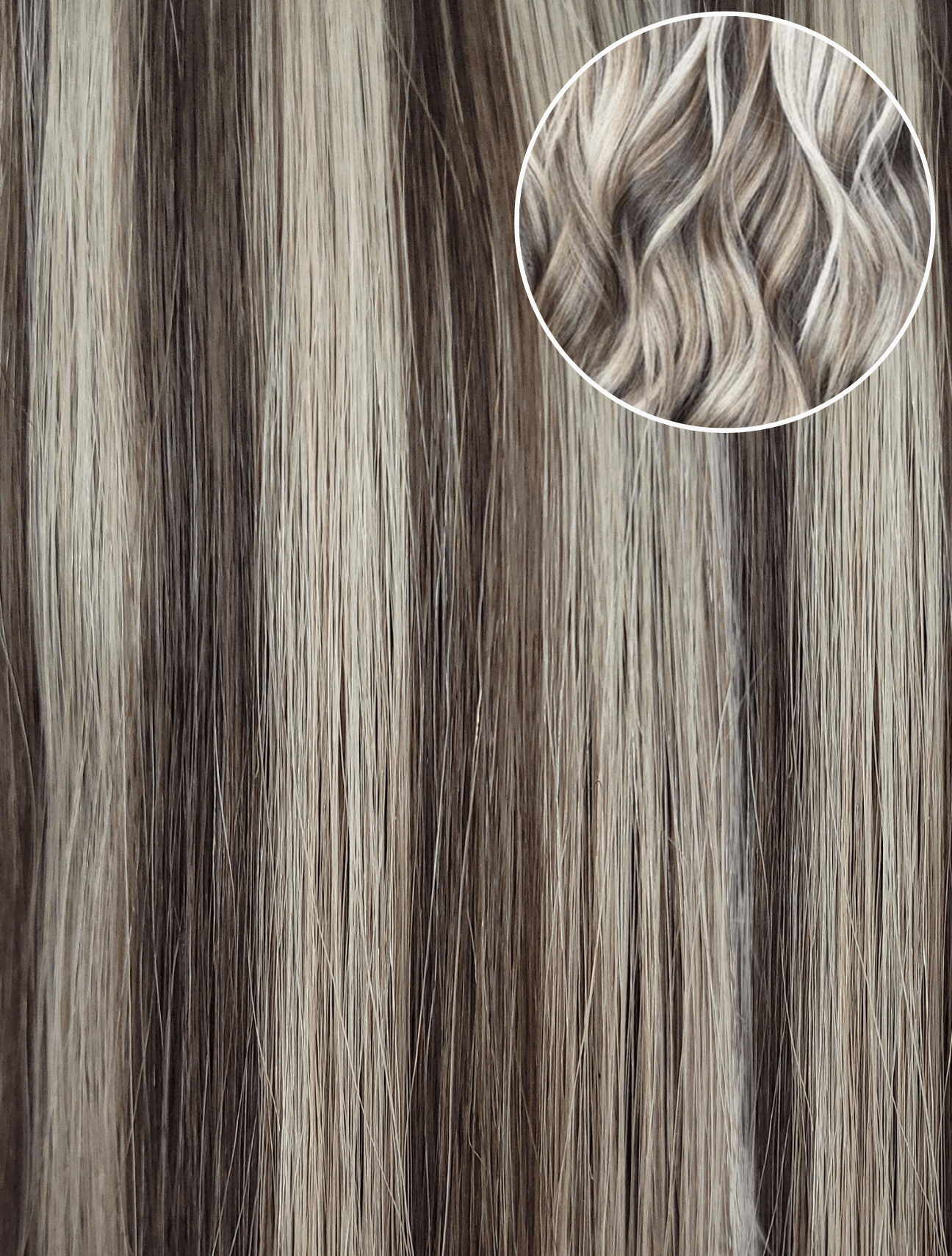 Brown/Blonde Highlights (P5/16) 20" Keratin Tip (Backorder - Ships Mid Oct)