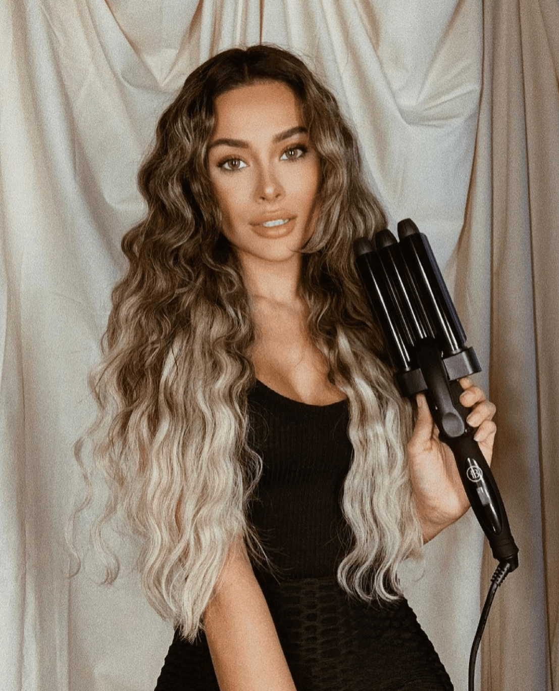 3-in-1 Curling Wand with Extended-Barrels (loop)